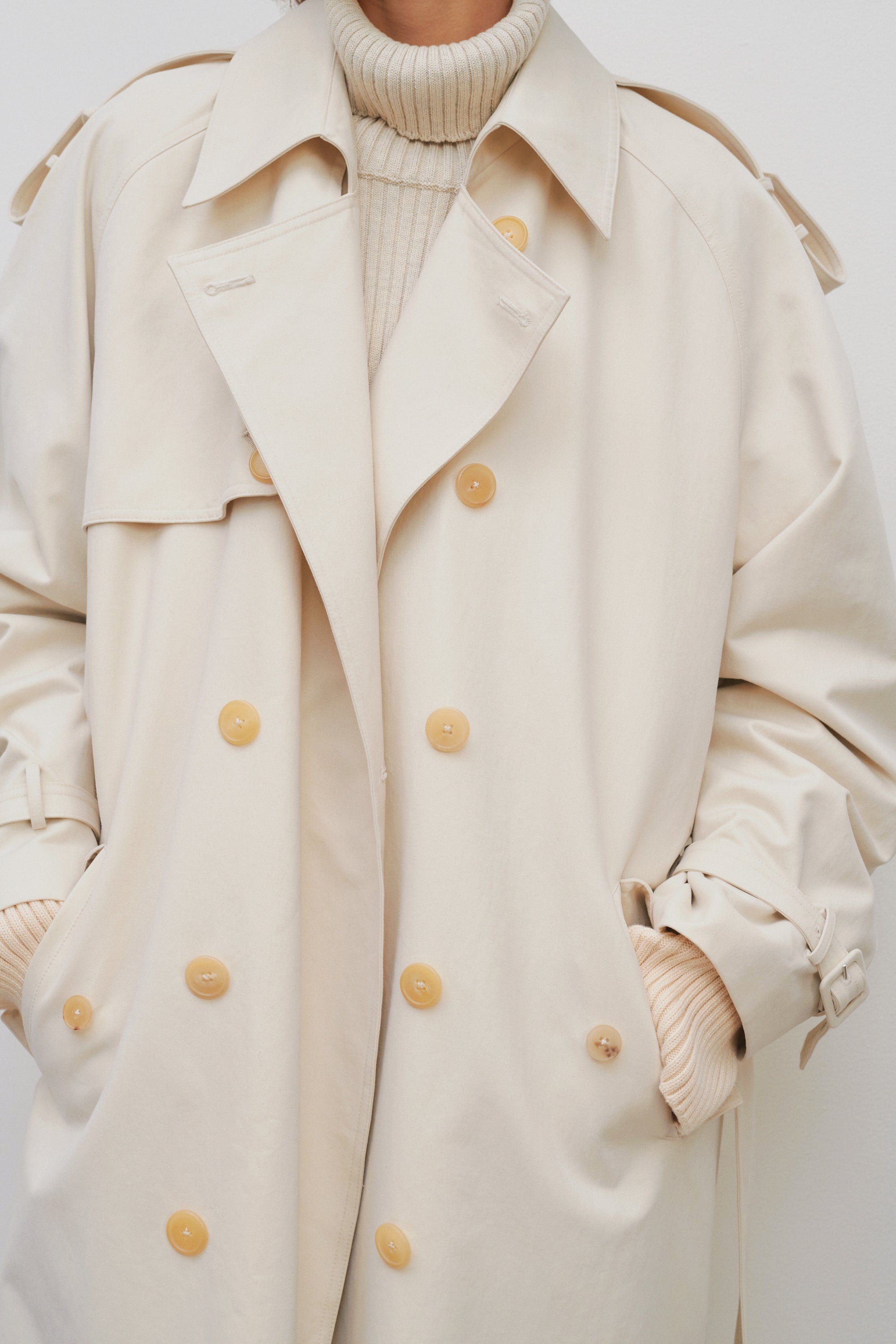 June Coat in Cotton and Virgin Wool - 5