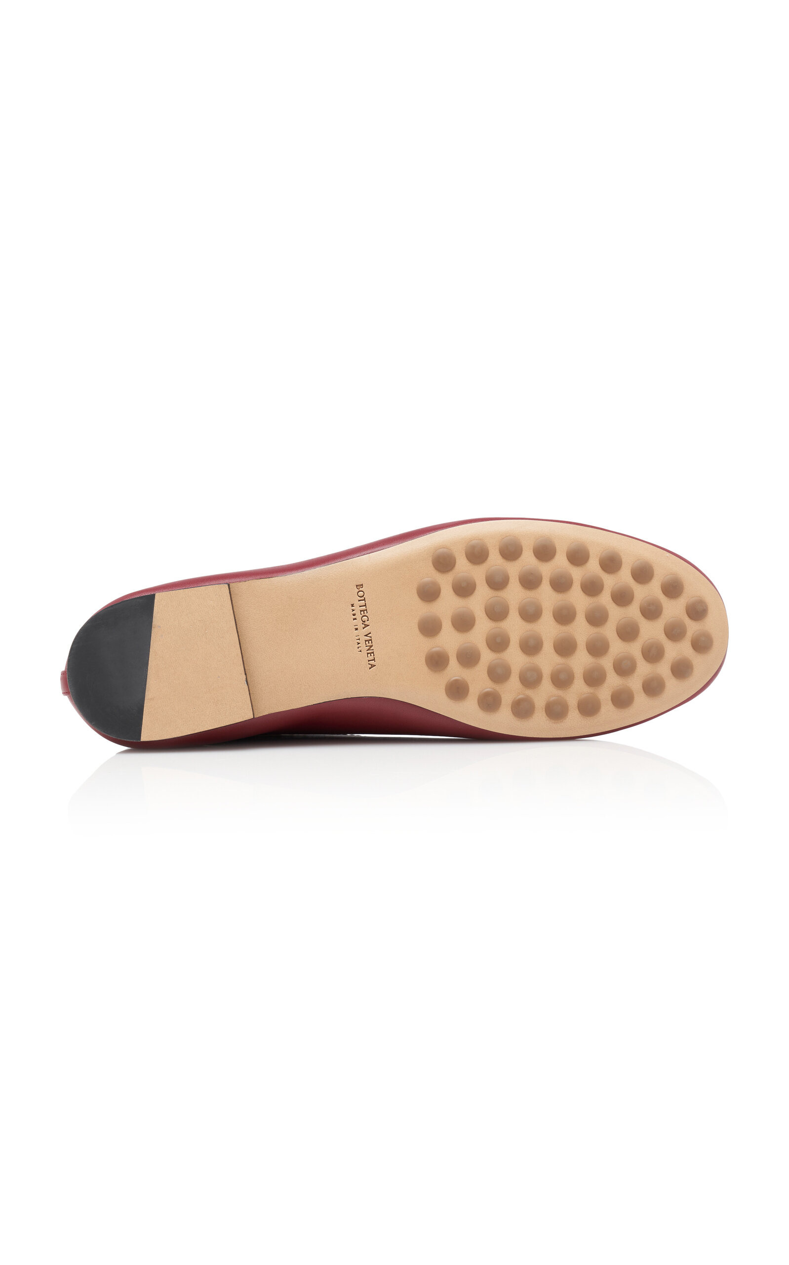 Leather Ballet Flats burgundy - 6