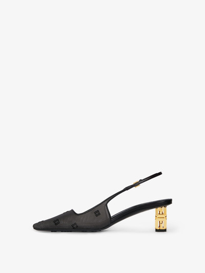 Givenchy G CUBE SLINGBACKS IN 4G MESH outlook