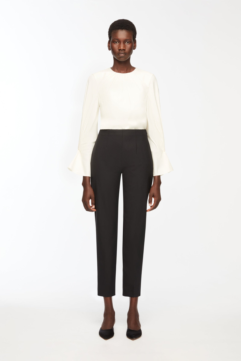 EMILIA WICKSTEAD Rome Top in Ivory Superfine Merino outlook