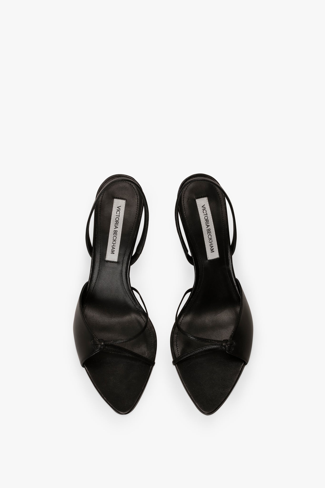 Harlow Stiletto Sandal In Black Smooth Leather - 3