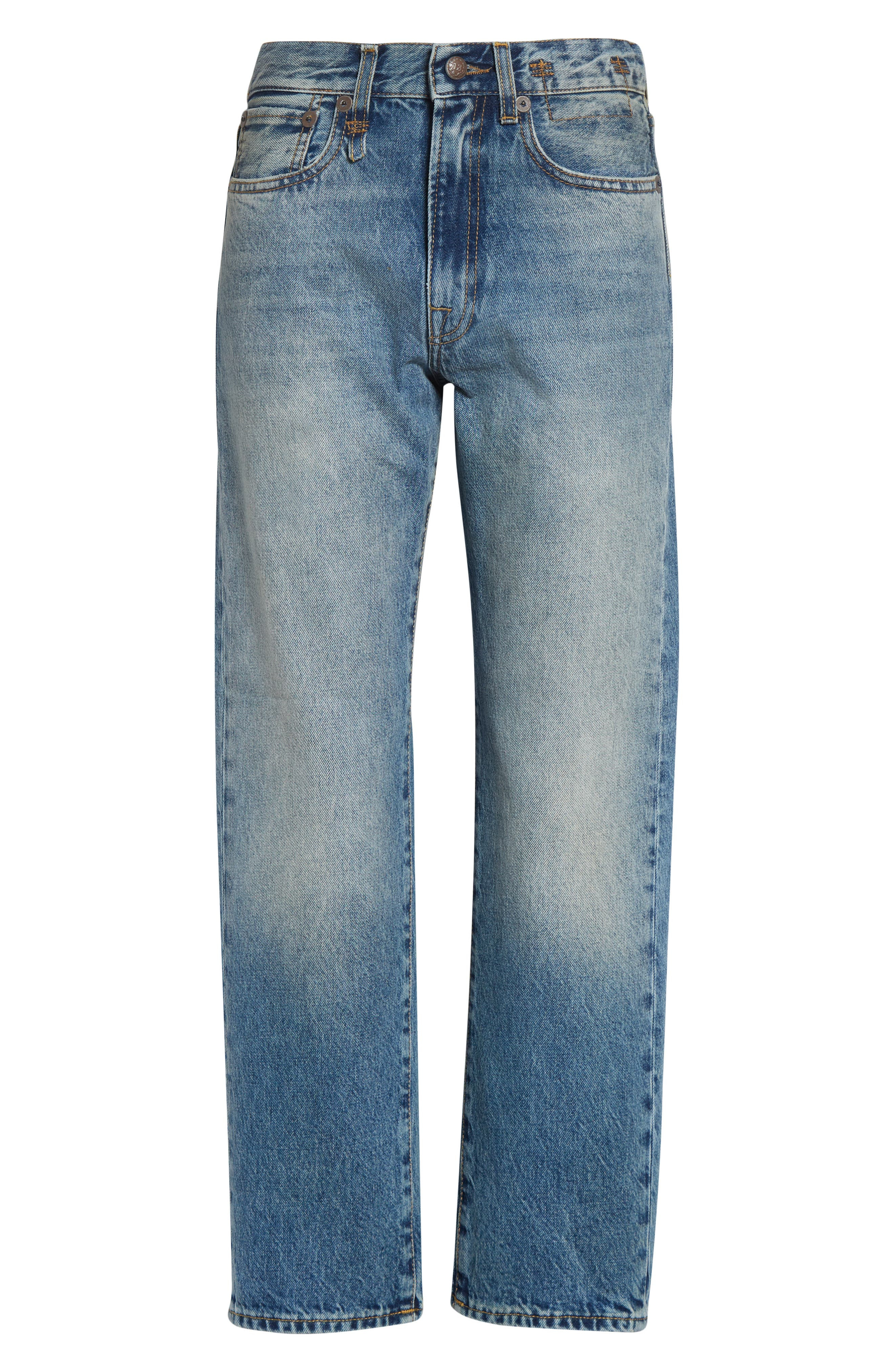 R13 Straight Leg Boyfriend Jeans in Jasper at Nordstrom - 6