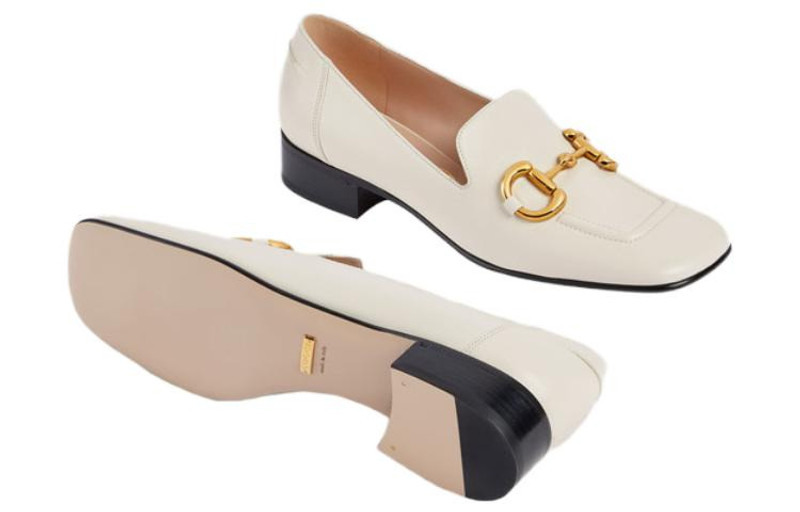 (WMNS) Gucci Loafer with Horsebit 'White' 700064-C9D00-9022 5