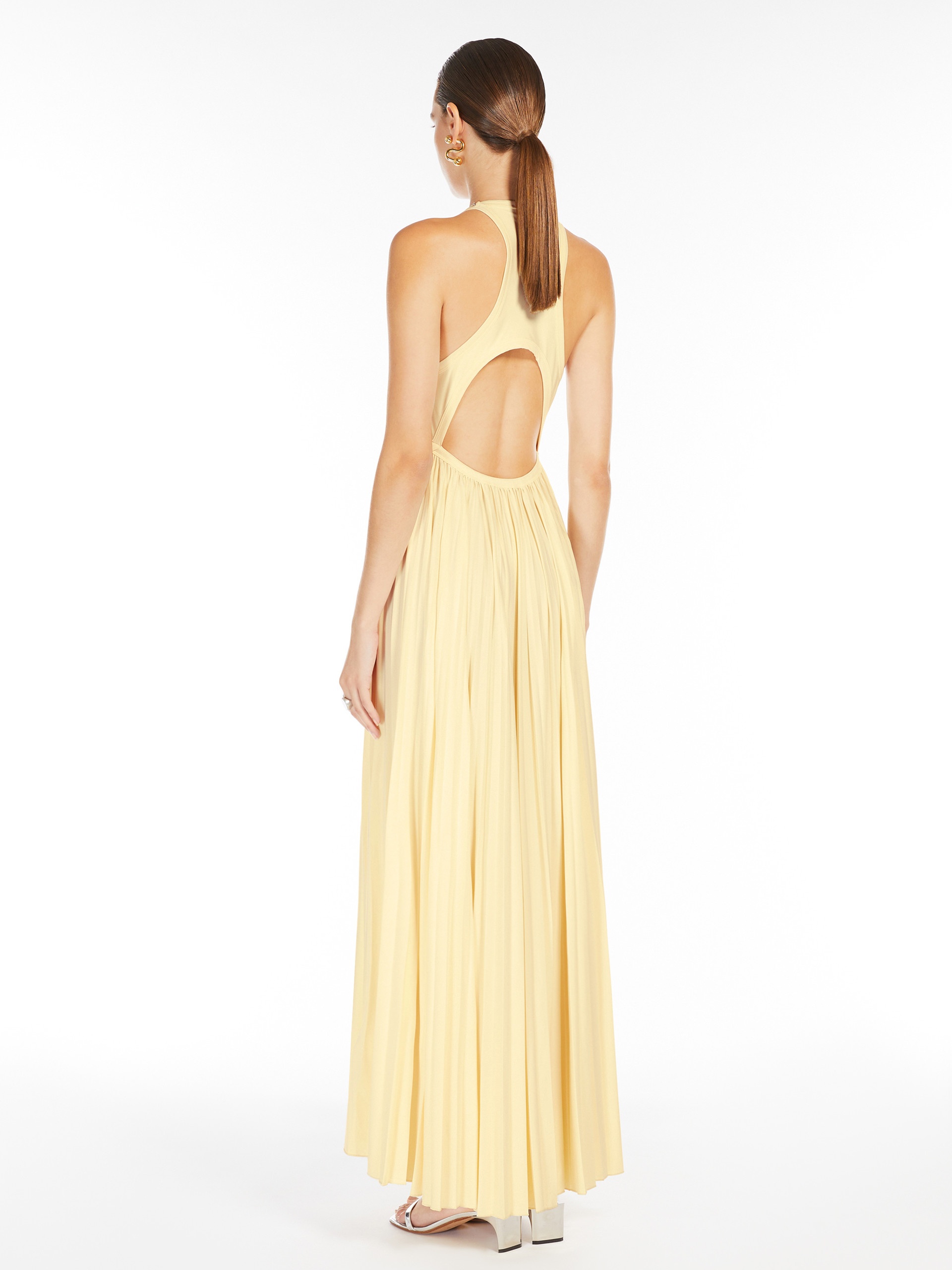 パーティードレス SPORTMAX VERDIER - Sleeveless jersey dress Sleeveless jersey dress, light yellow | Sportmax