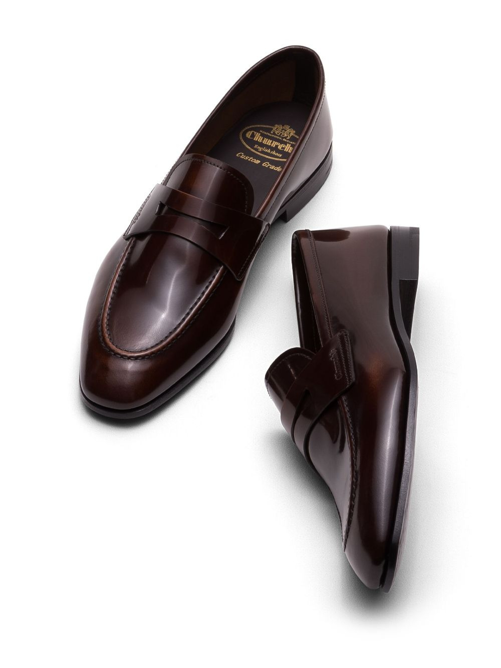 Maesteg polished fumè loafers - 3
