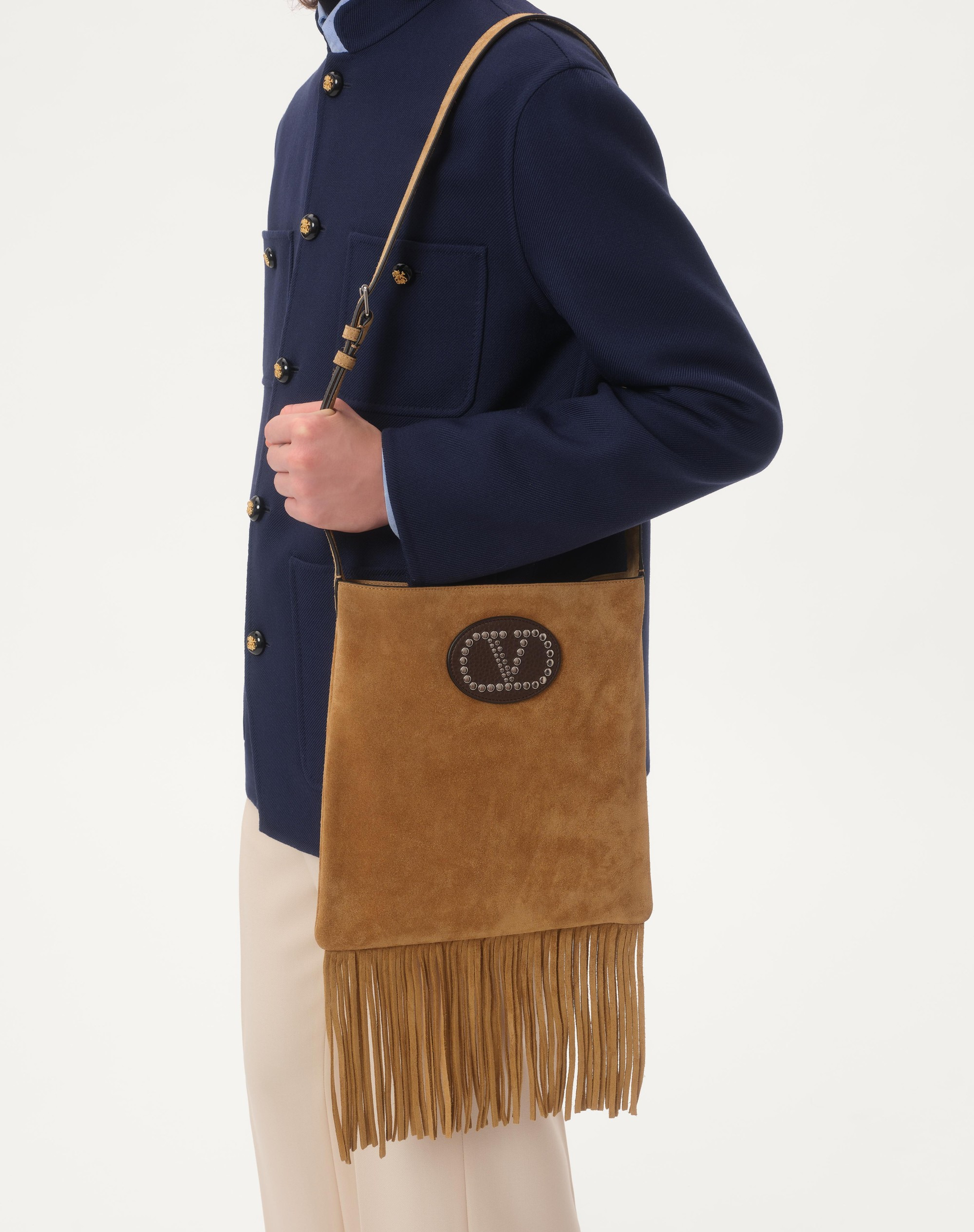 DOUBLE WOOL JACKET WITH MANDARIN COLLAR - 3