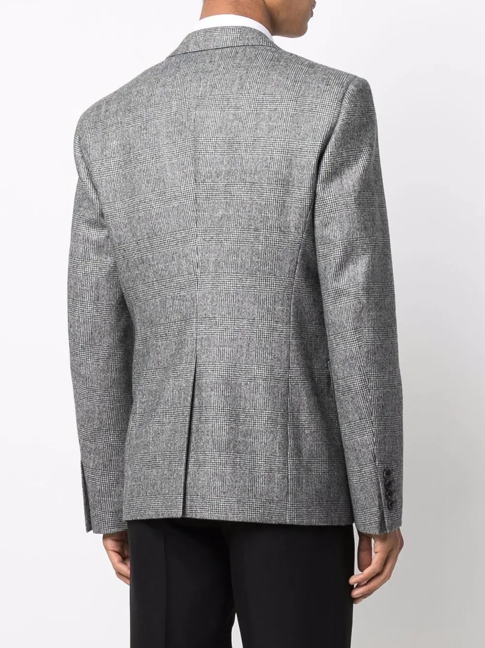 peak-lapel wool blazer - 4