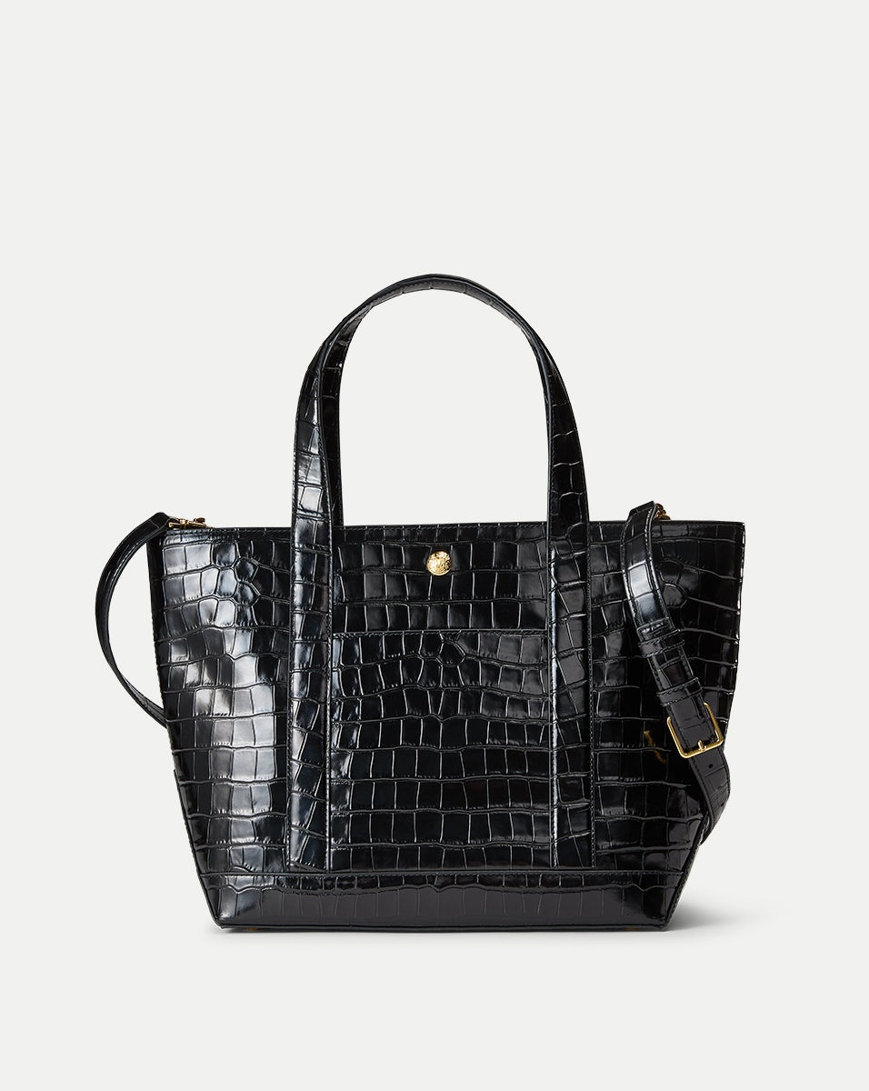 CROC-EMBOSSED VERONICA BEARD GOODY GRAND BAG - 1