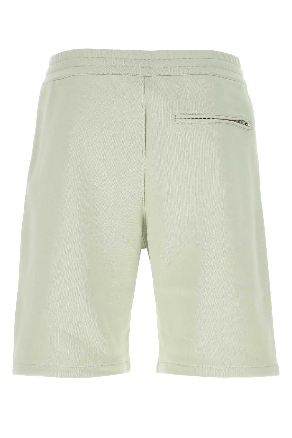 Alexander Mcqueen Men Pastel Green Cotton Bermuda Shorts - 2