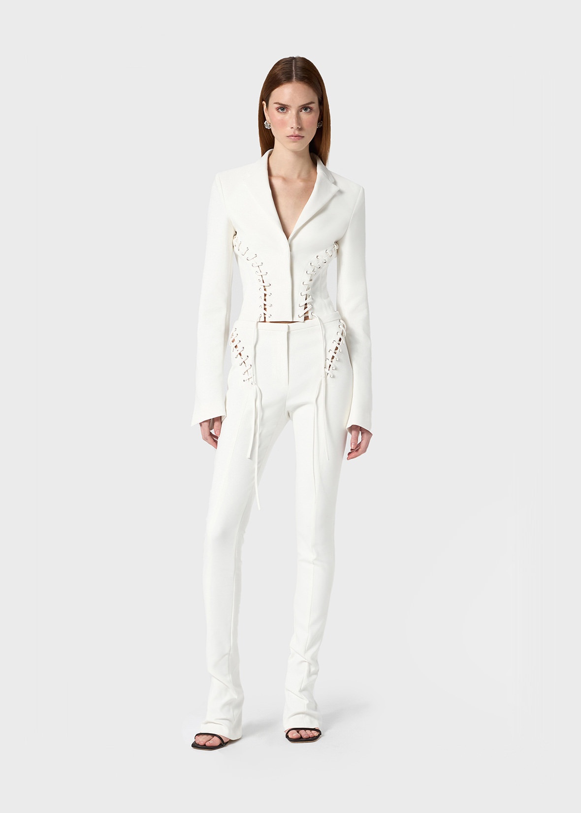 JACKET WITH EYELETS AND STRAPS - 2