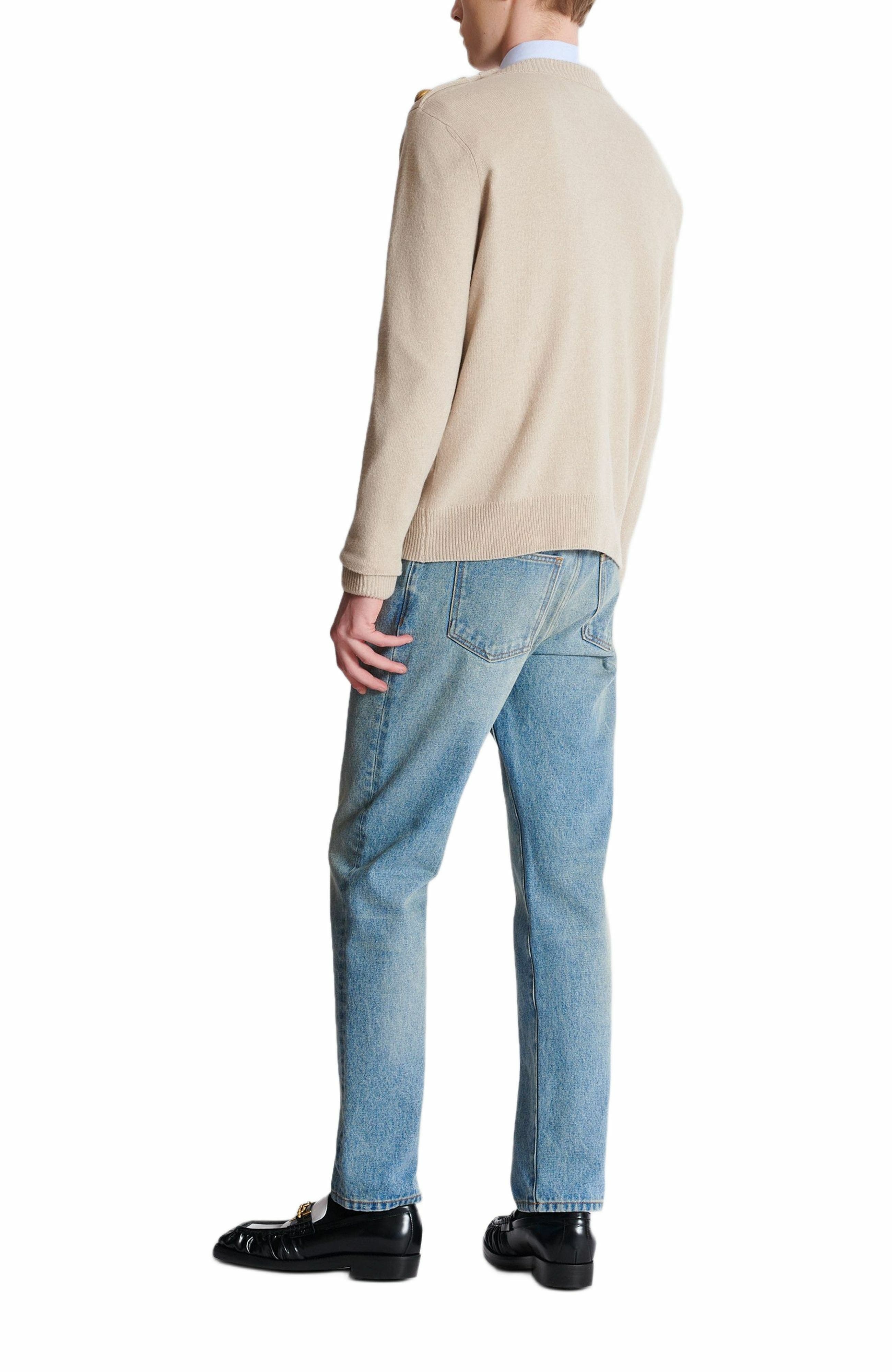 Balmain Eco-cashmere jumper in Beige at Nordstrom - 3