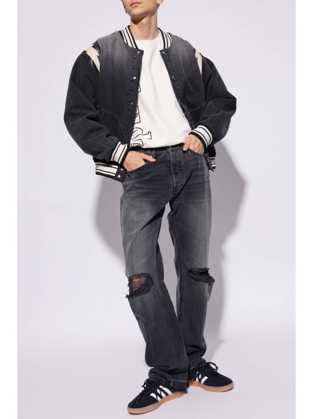 distressed jeans - 2