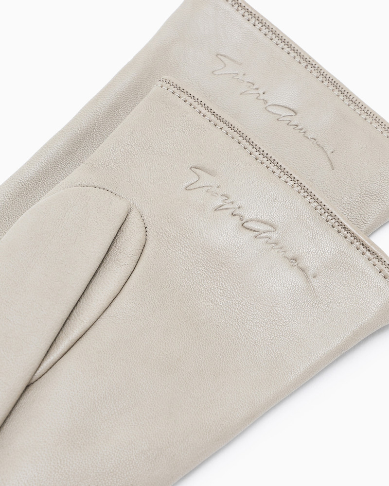 GIORGIO ARMANI Nappa leather gloves outlook