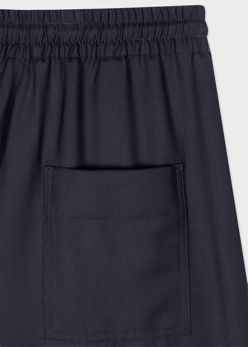 Paul Smith Women's A Suit To Travel In - Navy Drawstring Wide Leg Trousers outlook