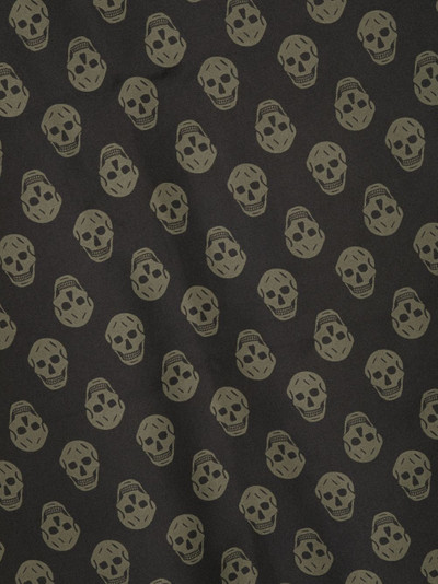 Alexander McQueen skull-print square-shaped silk scarf outlook