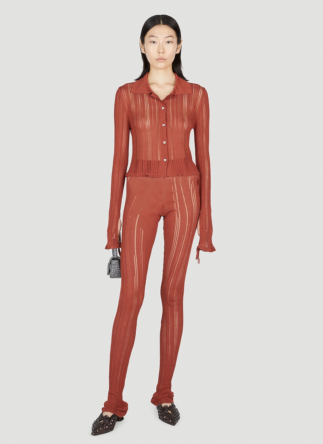 Ribbed Knit Shirt - 2