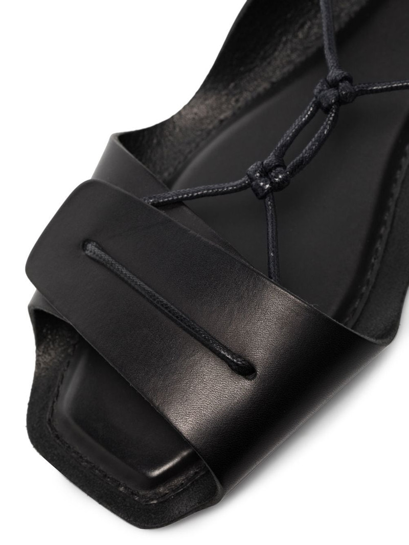 Lemaire tie-fastened leather sandals outlook