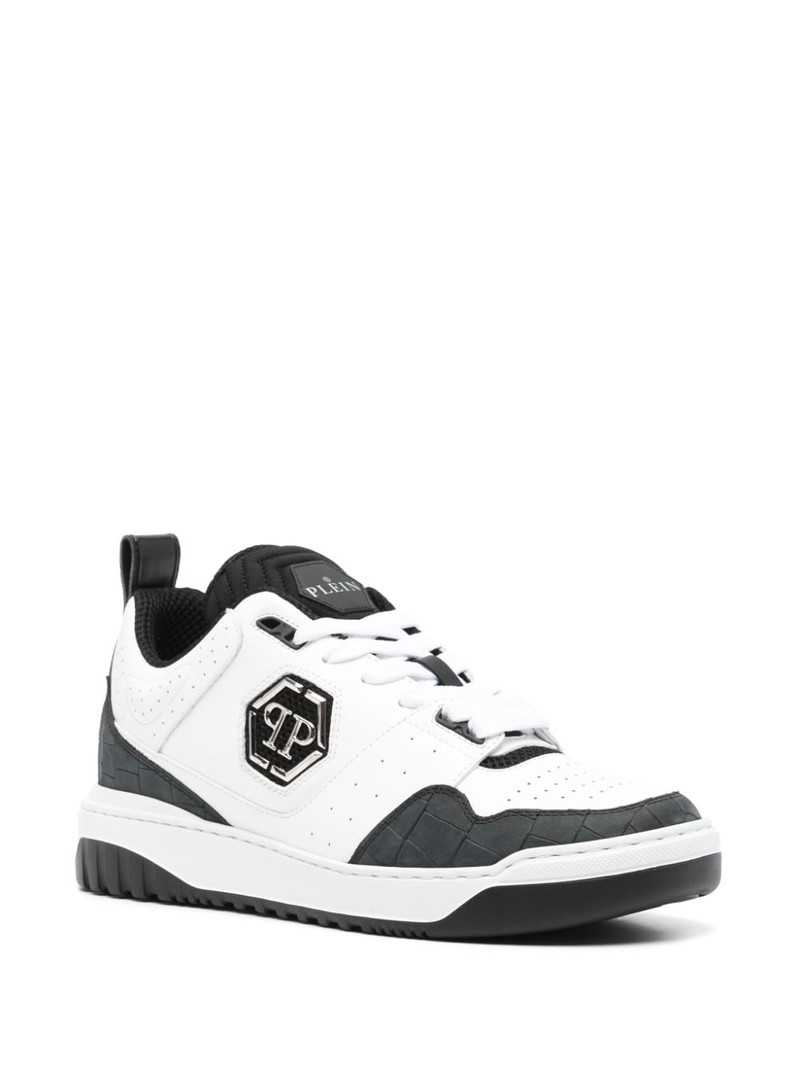 PHILIPP PLEIN logo-appliquÃ© sneakers outlook