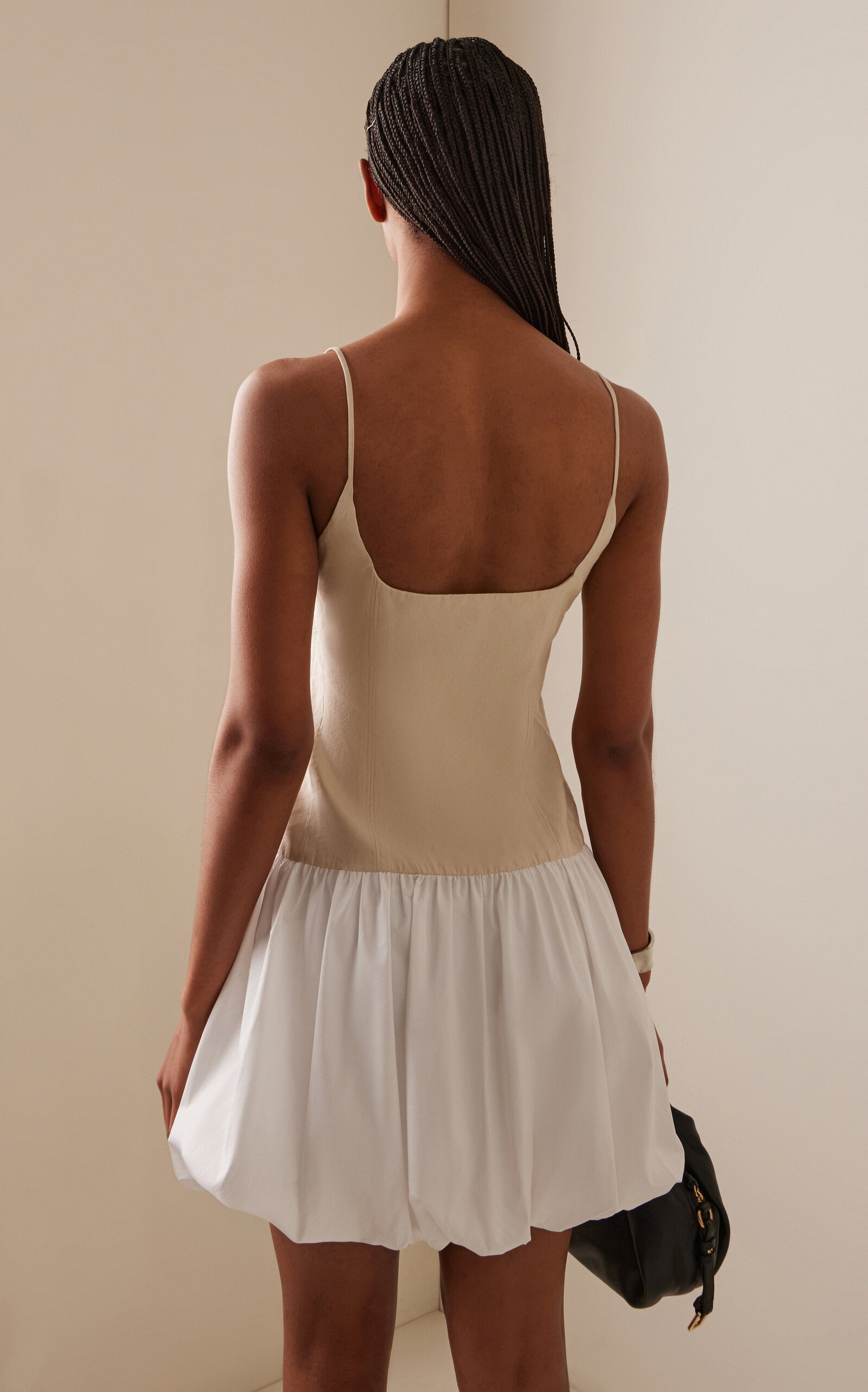 Fifi Linen-Blend Bubble Mini Dress neutral - 4
