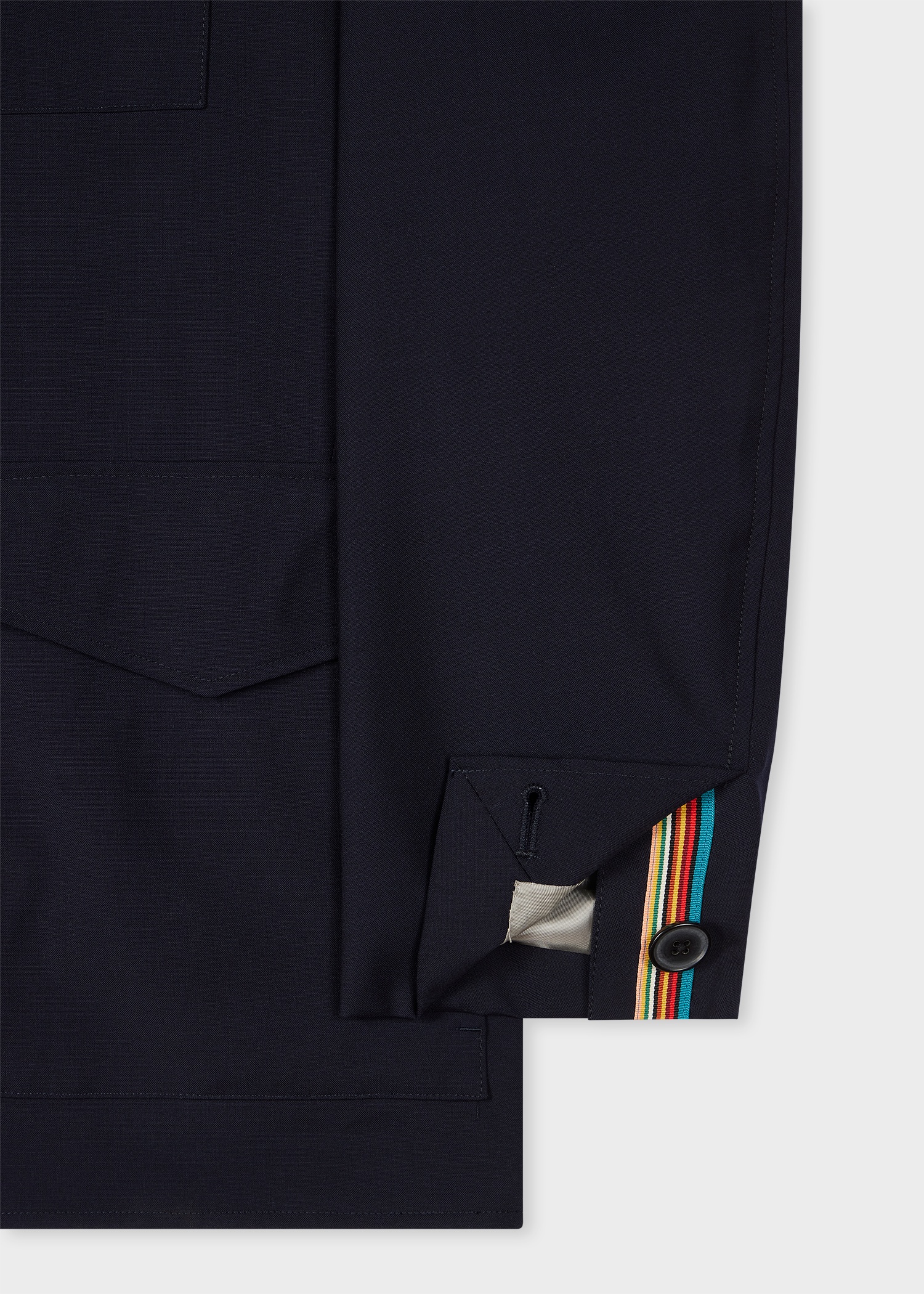 Navy 'Storm System' Wool Work Jacket - 3