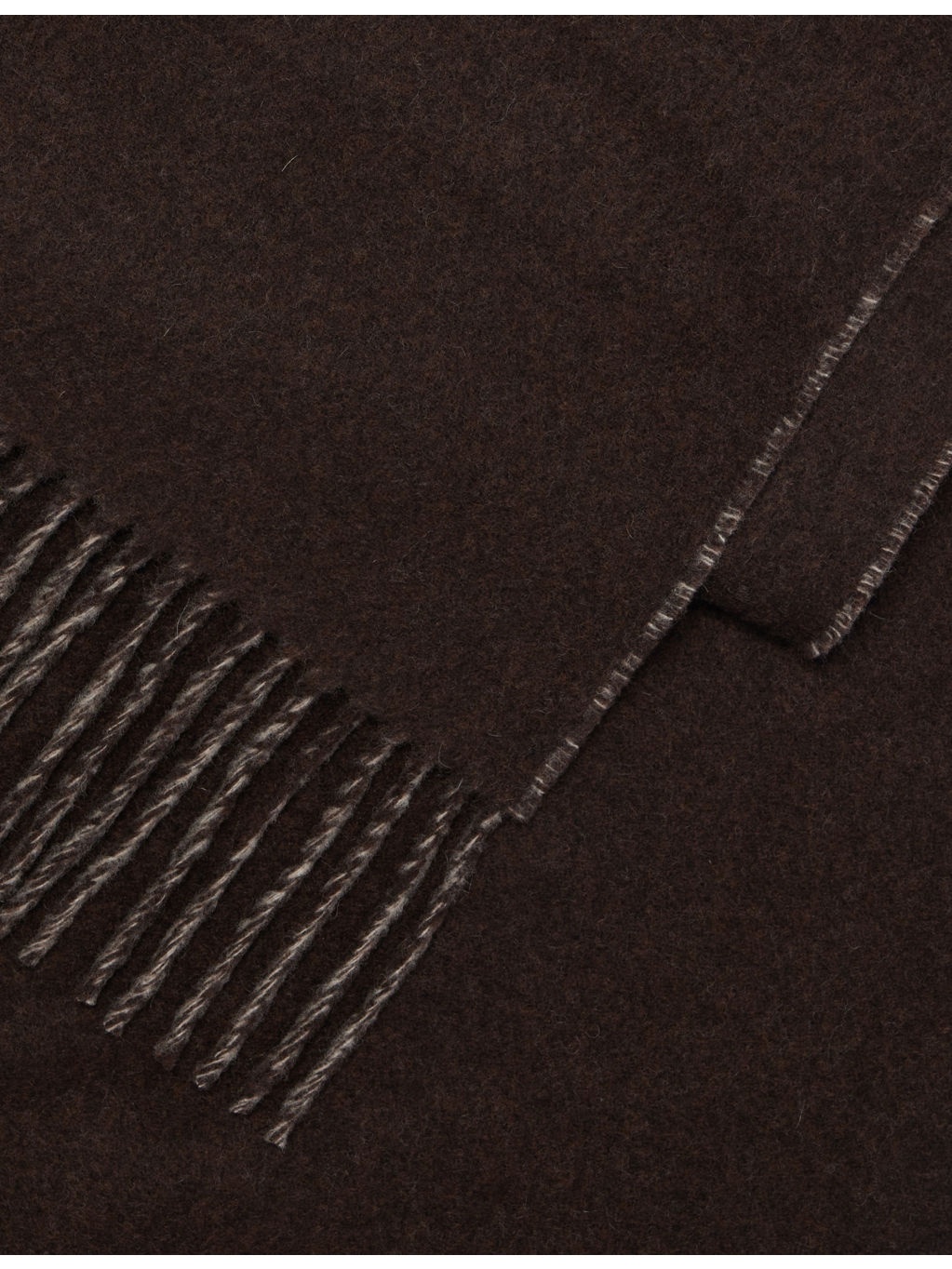L'echarpe Wool-Knitted Fringed Scarf - 2