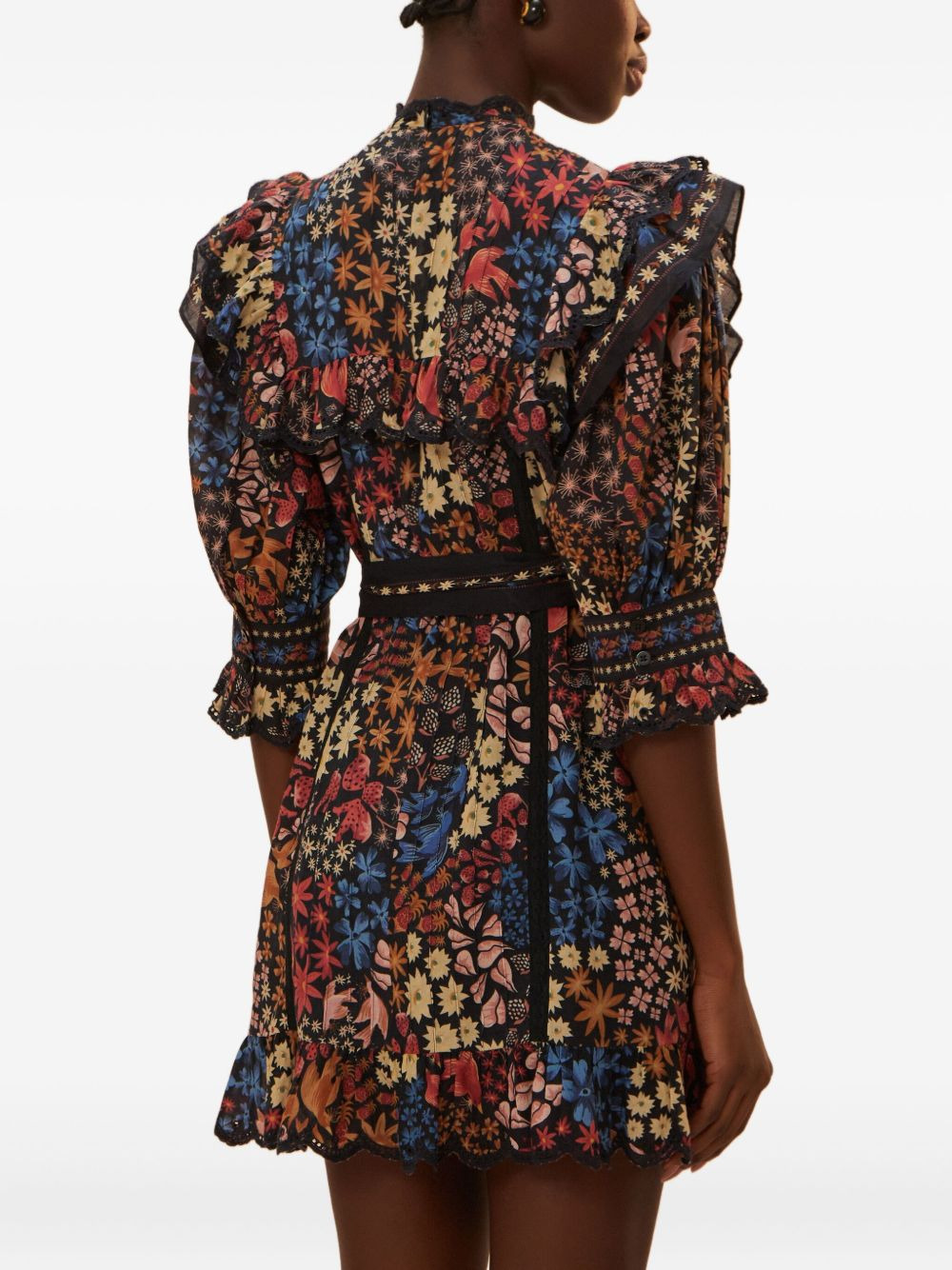 Jujus Garden floral-print ruffled mini dress - 3