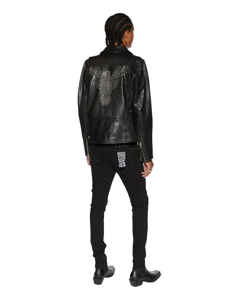 EAGLE LEATHER JACKET BLACK 6
