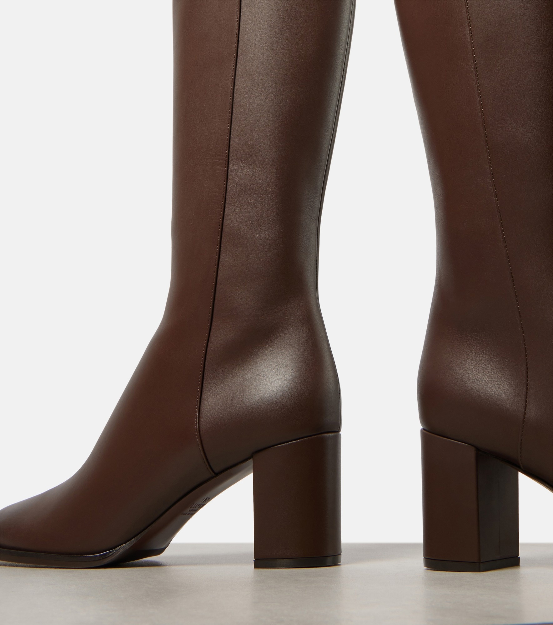 VLogo Signature leather knee-high boots - 6