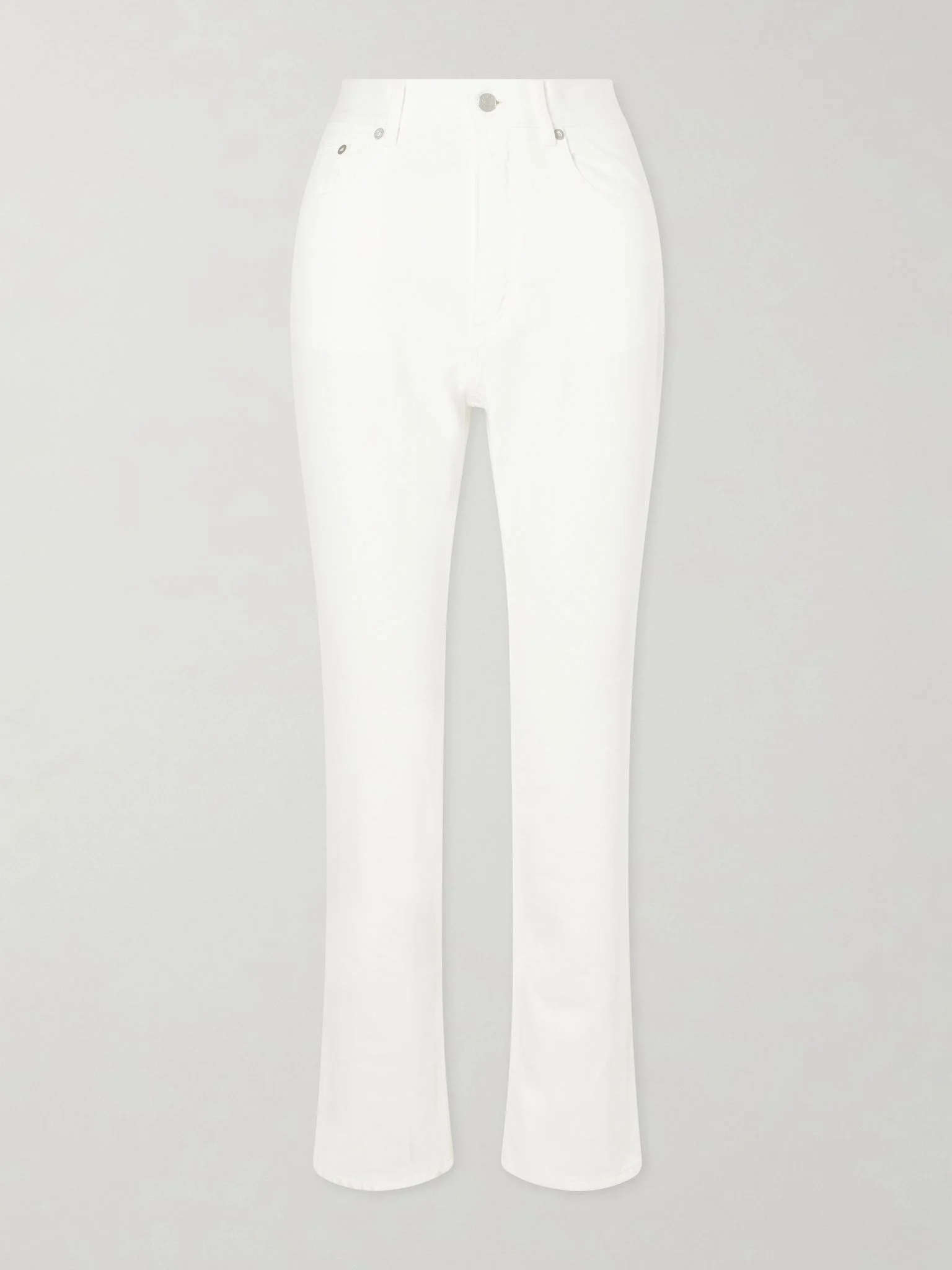 High-rise slim-leg jeans White - 1