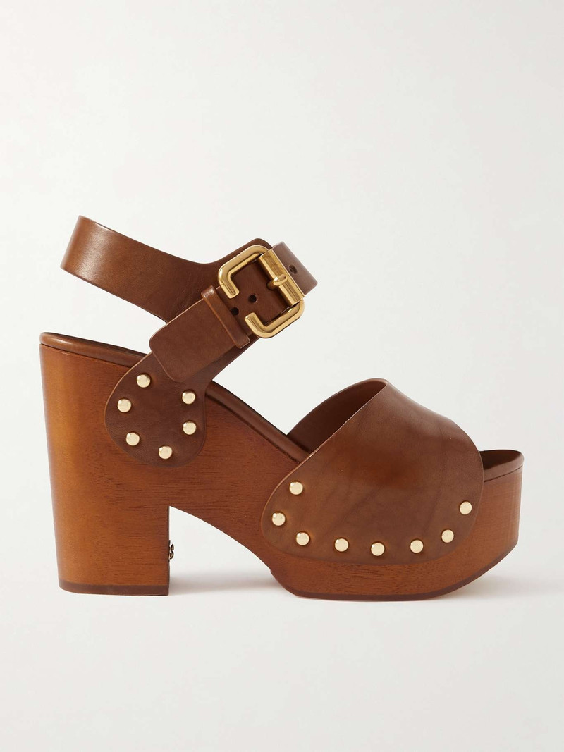 Jeannette studded leather sandals - 1
