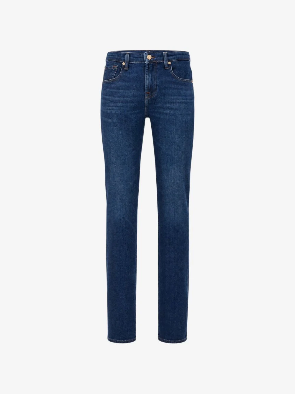 faded whiskered jeans - 1