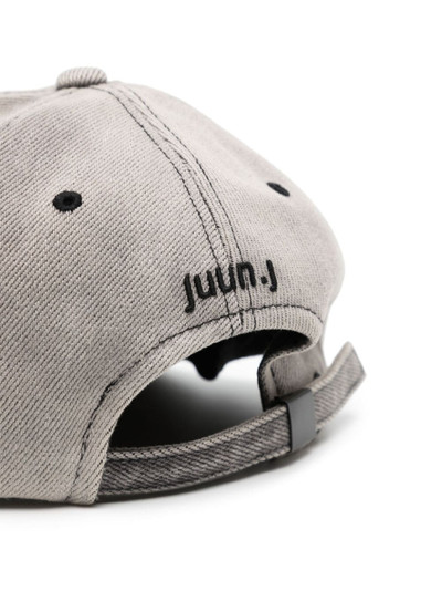 JUUN.J logo-embroidered washed cap outlook