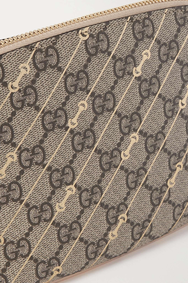 Metallic printed coated-canvas cosmetic case 3