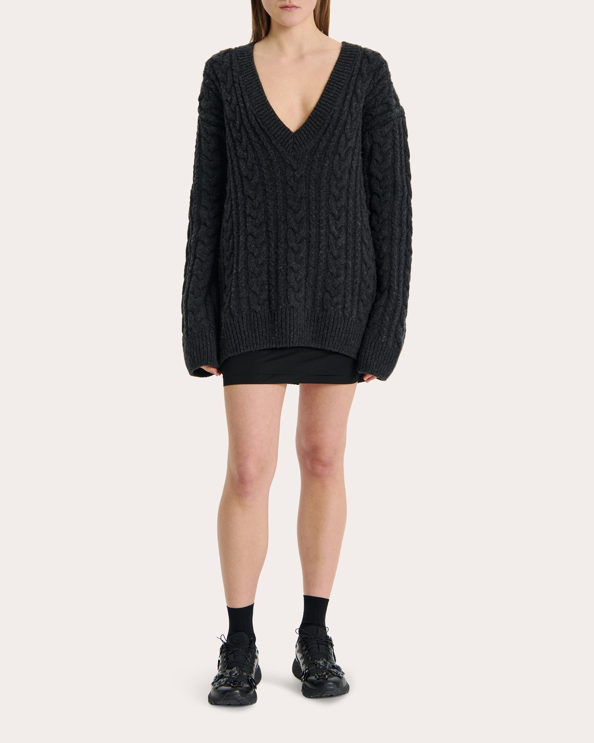 Alia Cable-Knit Wool Sweater - 2