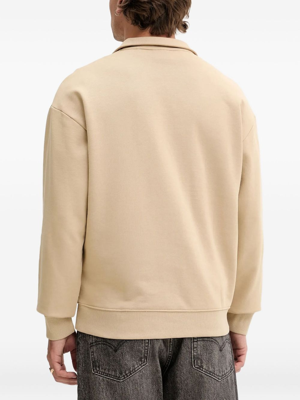 half-zip high-neck sweatshirt - 3
