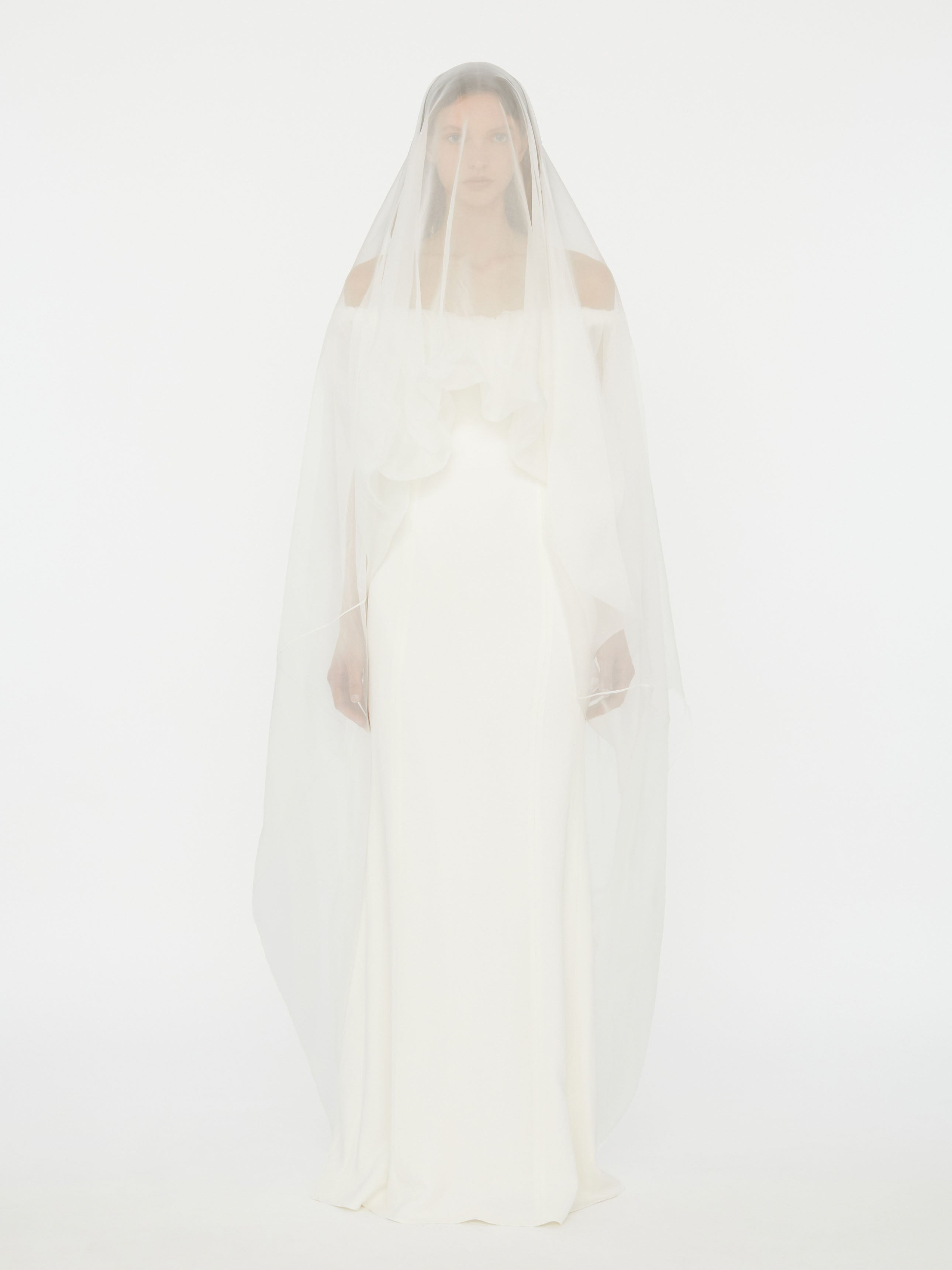 Vapour Overlay Silk Gown - 4
