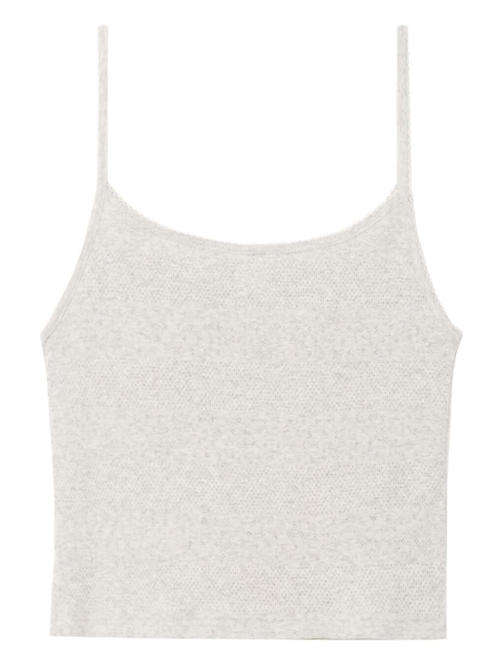 pointelle spaghetti-strap top - 2