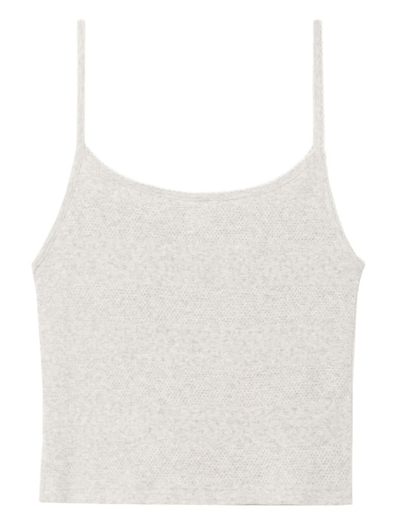 RE/DONE pointelle spaghetti-strap top outlook