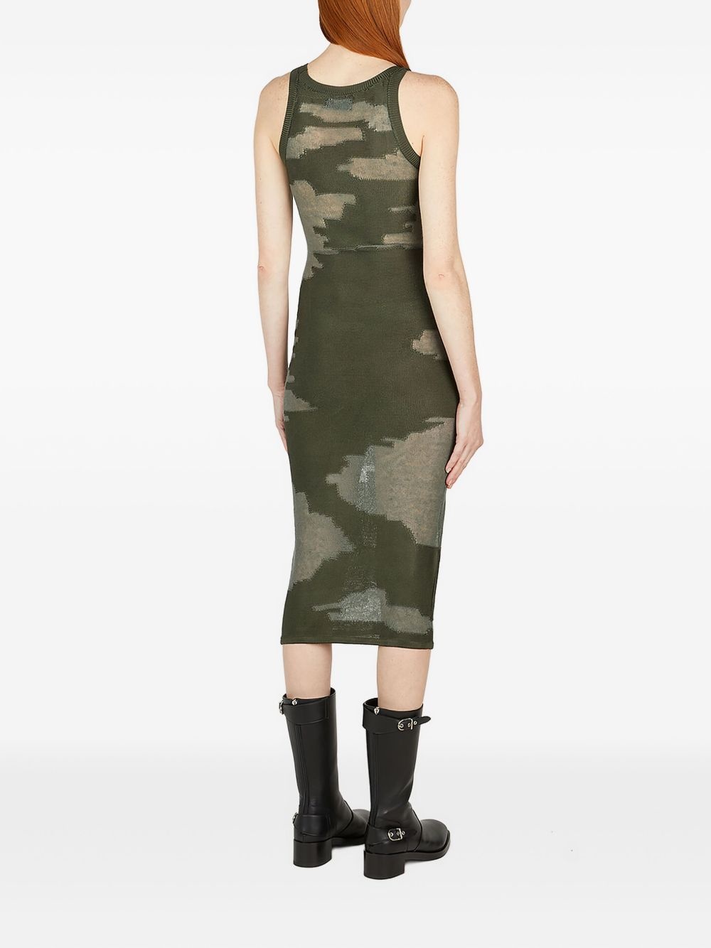 abstract-print midi dress - 4