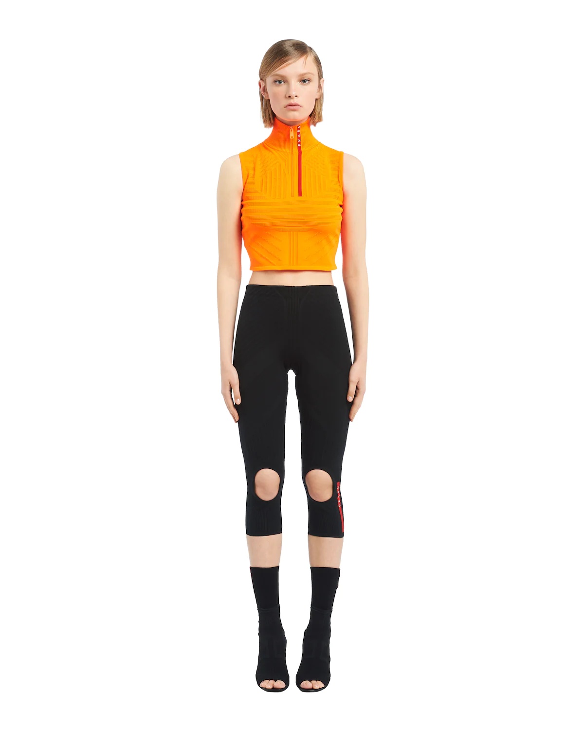 Polyester cut-out leggings - 2