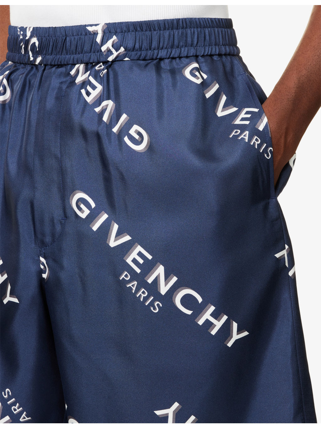 Relaxed-Fit Logo Silk Shorts - 5