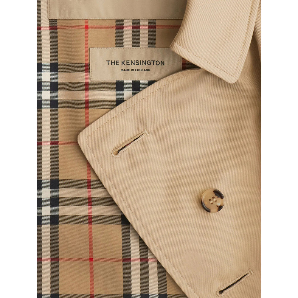 Burberry Neutrals Coats - Trench Coats Men - 3
