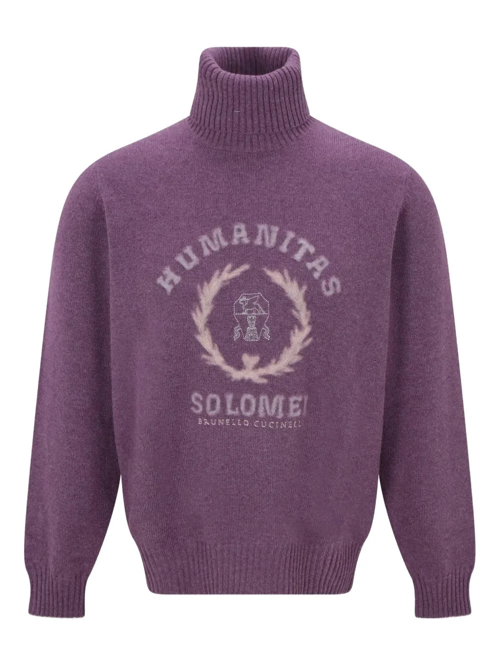 roll-neck logo sweater - 1
