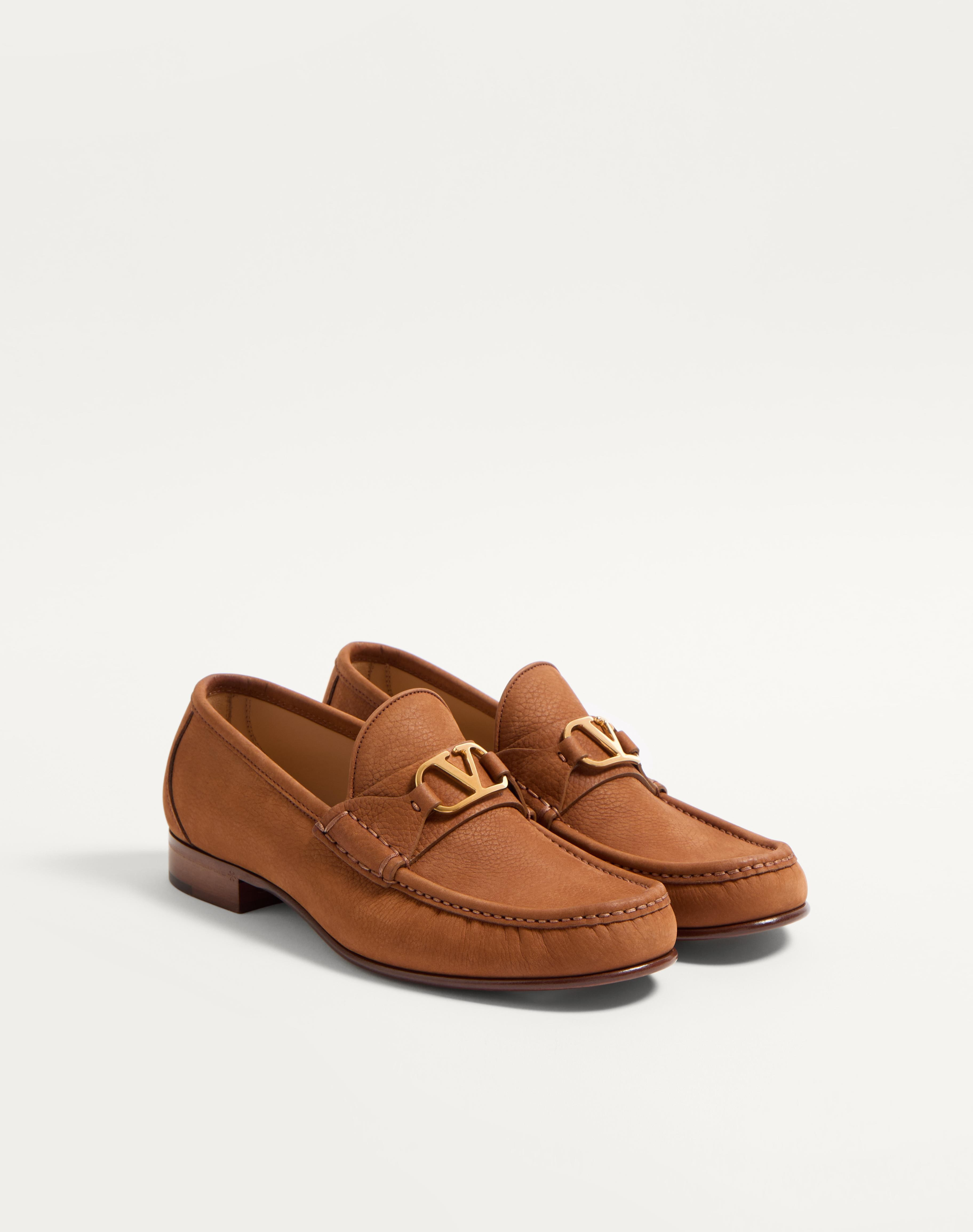 VLOGO SIGNATURE DEERSKIN SUEDE LOAFER - 3