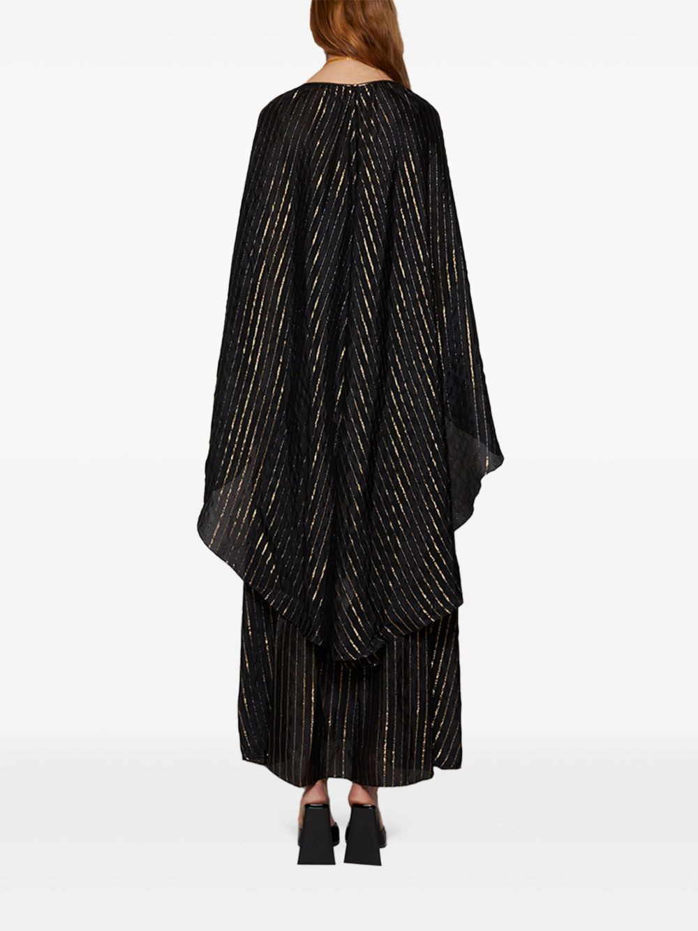 Promise Of Splendor metallic-striped maxi dress - 4