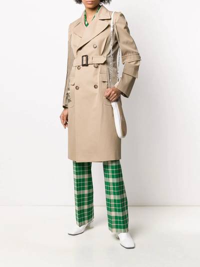 Maison Margiela raw trim belted trench coat outlook