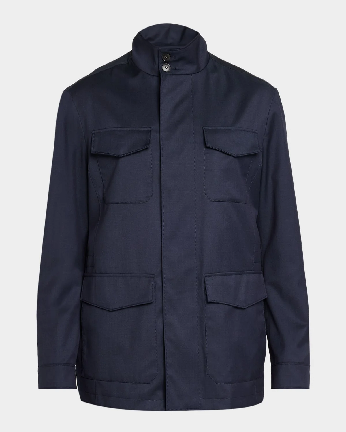 Men's Flap Pocket Full-Zip Field Jacket - 1
