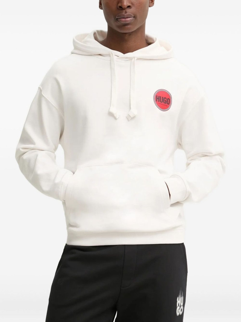 HUGO logo-print hoodie outlook