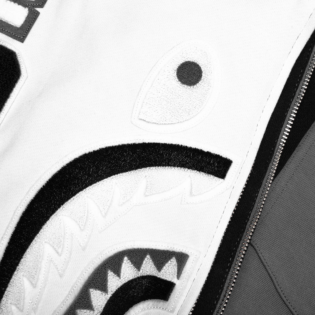 SHARK FULL ZIP HOODIE #1 - BLACK - 3