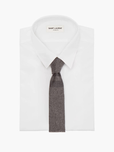 Thom Browne Four-Bar wool-blend flannel tie outlook